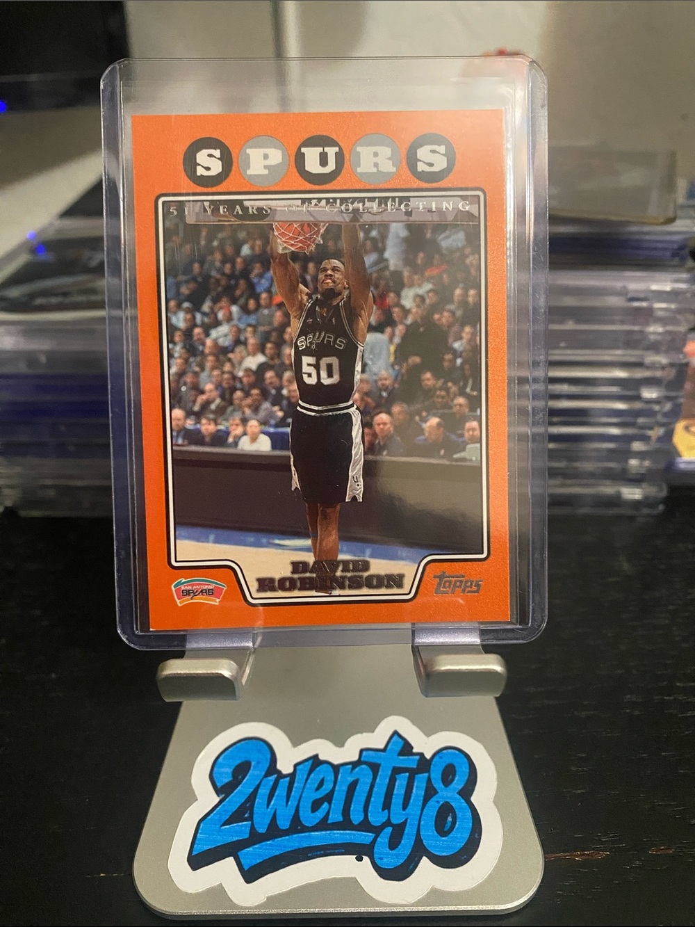 2008-09 Topps David Robinson #179 Orange Border Parallel Serial 0258/1199